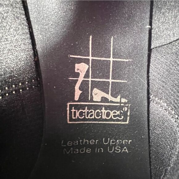 Leather Tic-Tac-Toes Cathy Nappa Oxford Dancing Shoes White Black 9.5 Narrow - Picture 7 of 8